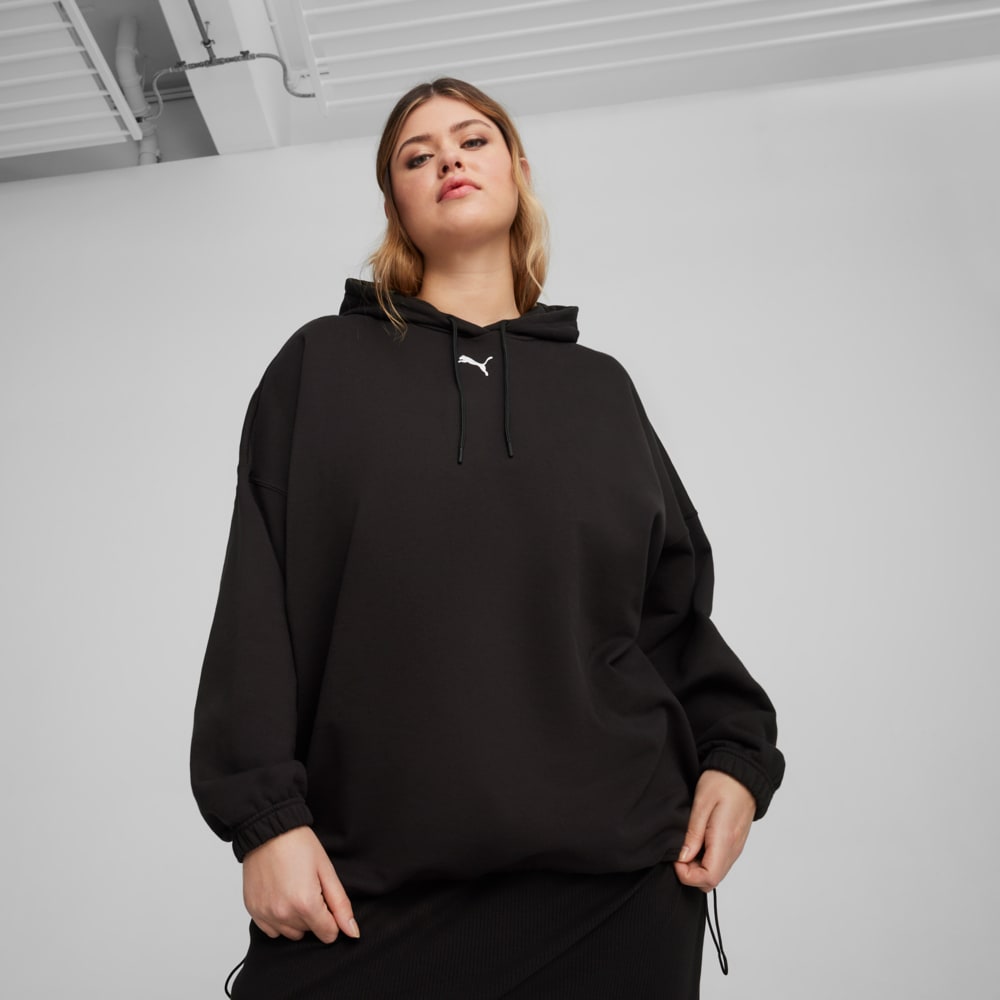 Изображение Puma Худи DARE TO Women's Oversized Hoodie #2: Puma Black