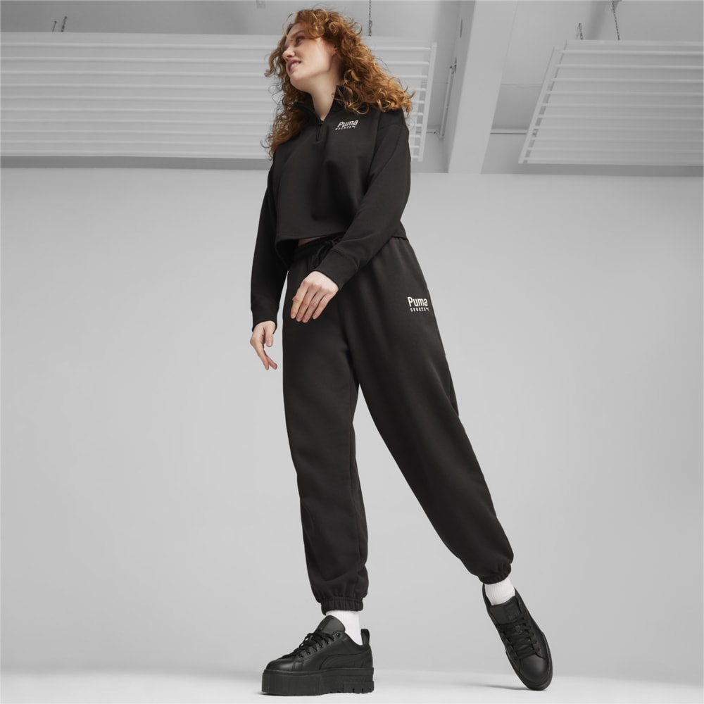 Изображение Puma Штаны PUMA TEAM Women's Relaxed Sweatpants #2: Puma Black
