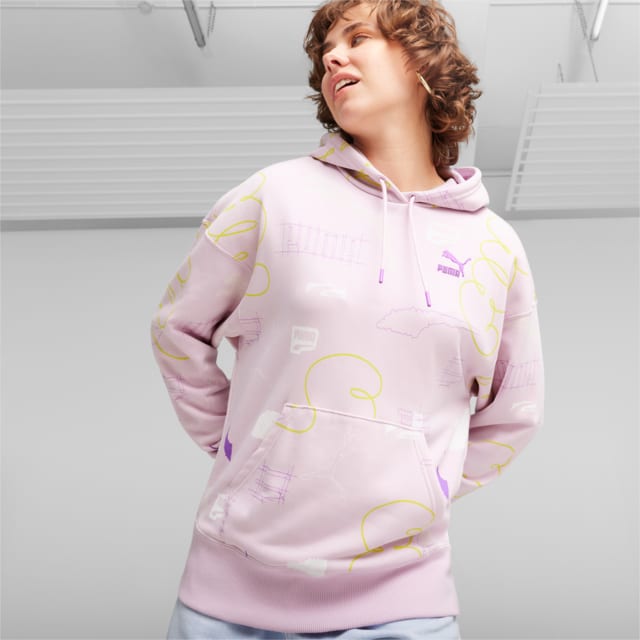 Imagen PUMA Polerón con capucha para mujer CLASSICS BRAND LOVE