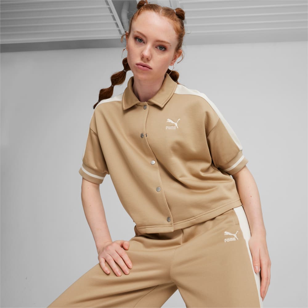 Chaqueta Deportiva T7 para Mujer Beige Puma