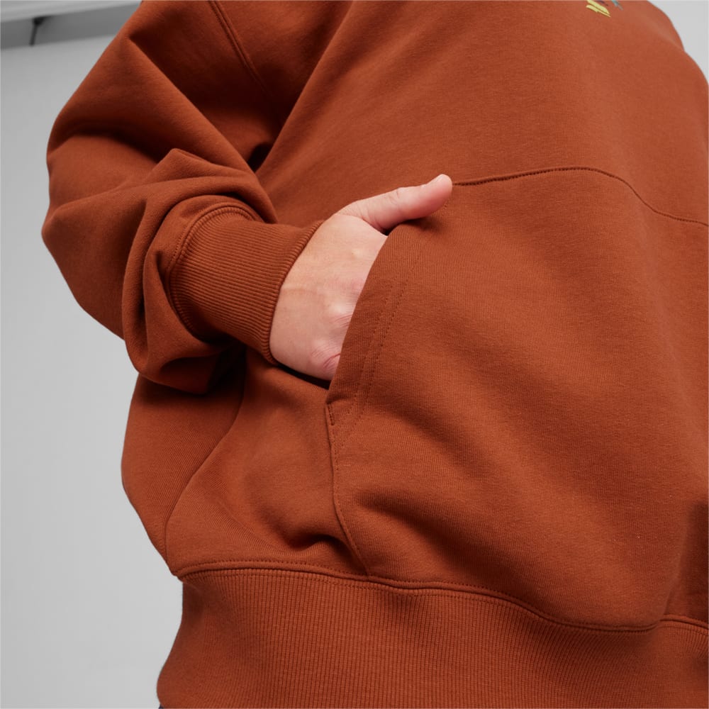 Изображение Puma Худи DOWNTOWN Women's Graphic Hoodie #2: Teak