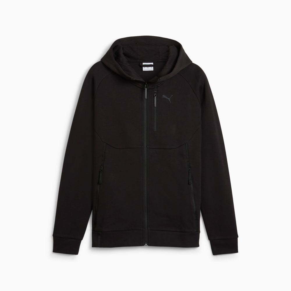 Poleron Con Capucha Pumatech para Hombre Negro Puma