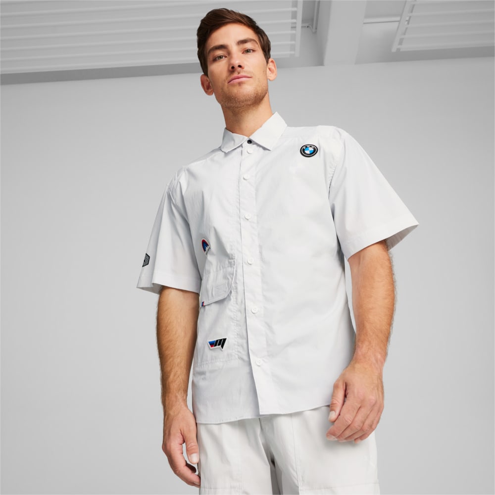 Изображение Puma Рубашка BMW M Motorsport Men's SUMMER CREW shirt #1: Silver Mist