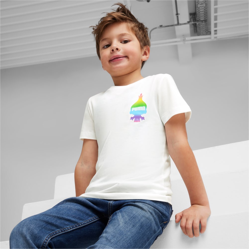 Изображение Puma Детская футболка PUMA x TROLLS Kids' Tee #1: Puma White
