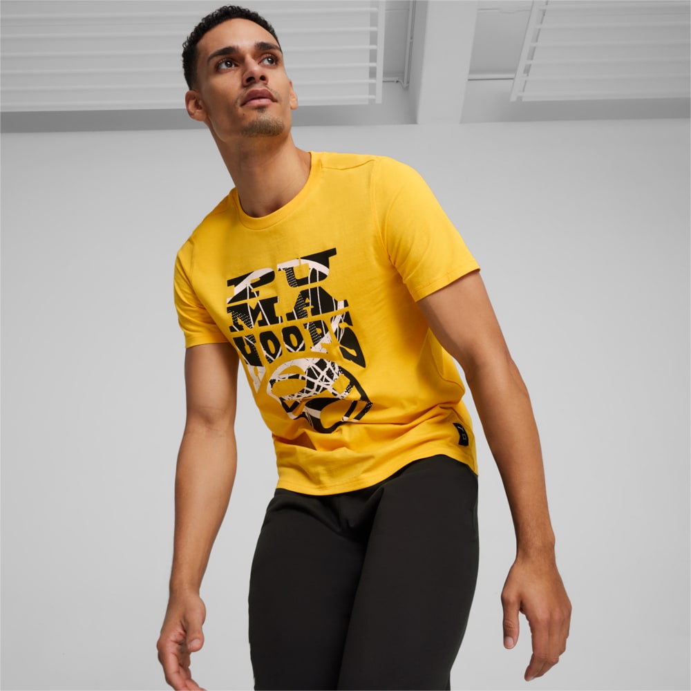 Изображение Puma Футболка The Hooper Men's Basketball Tee #1: Yellow Sizzle