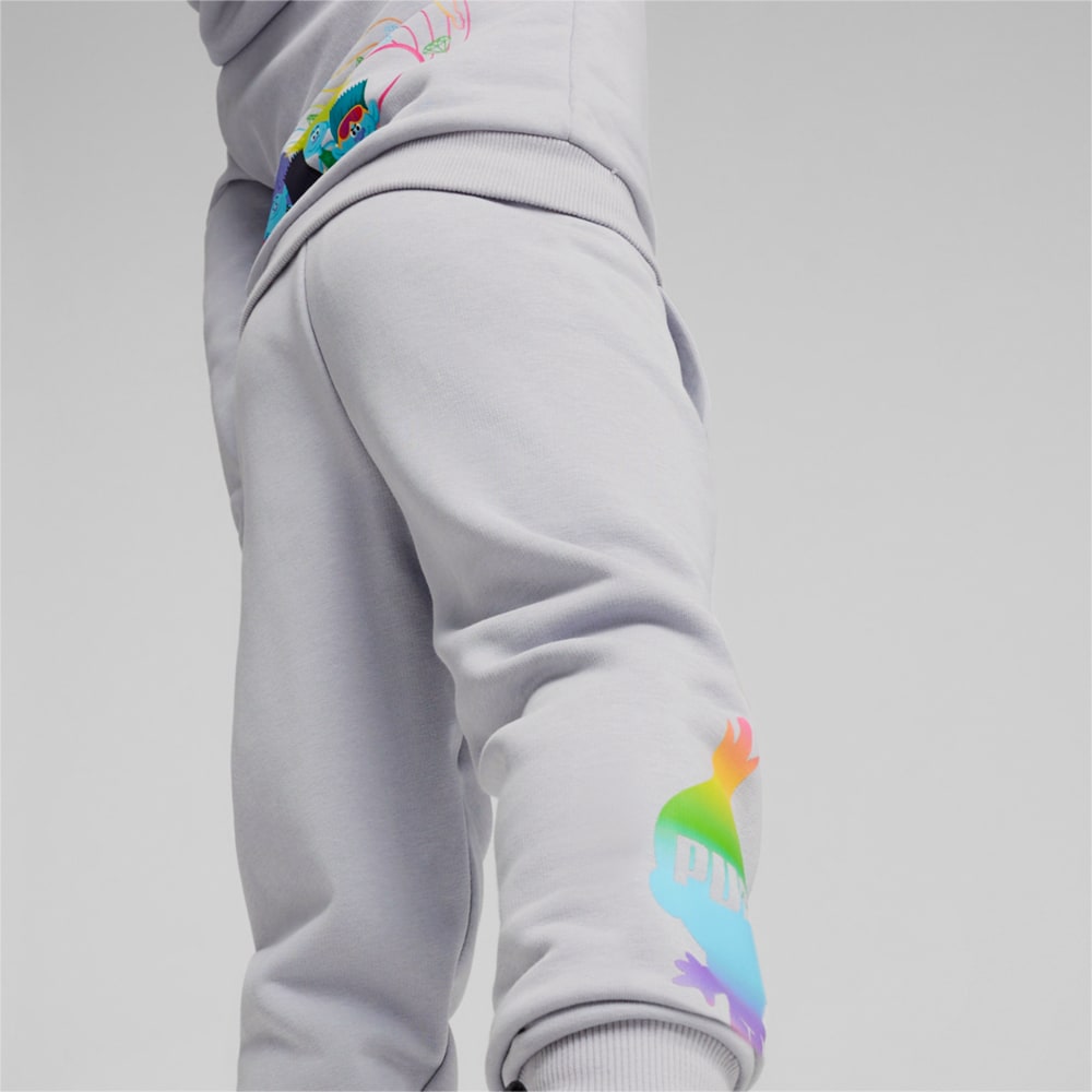 Изображение Puma Детские штаны PUMA x TROLLS Kids' Sweatpants #2: Gray Fog