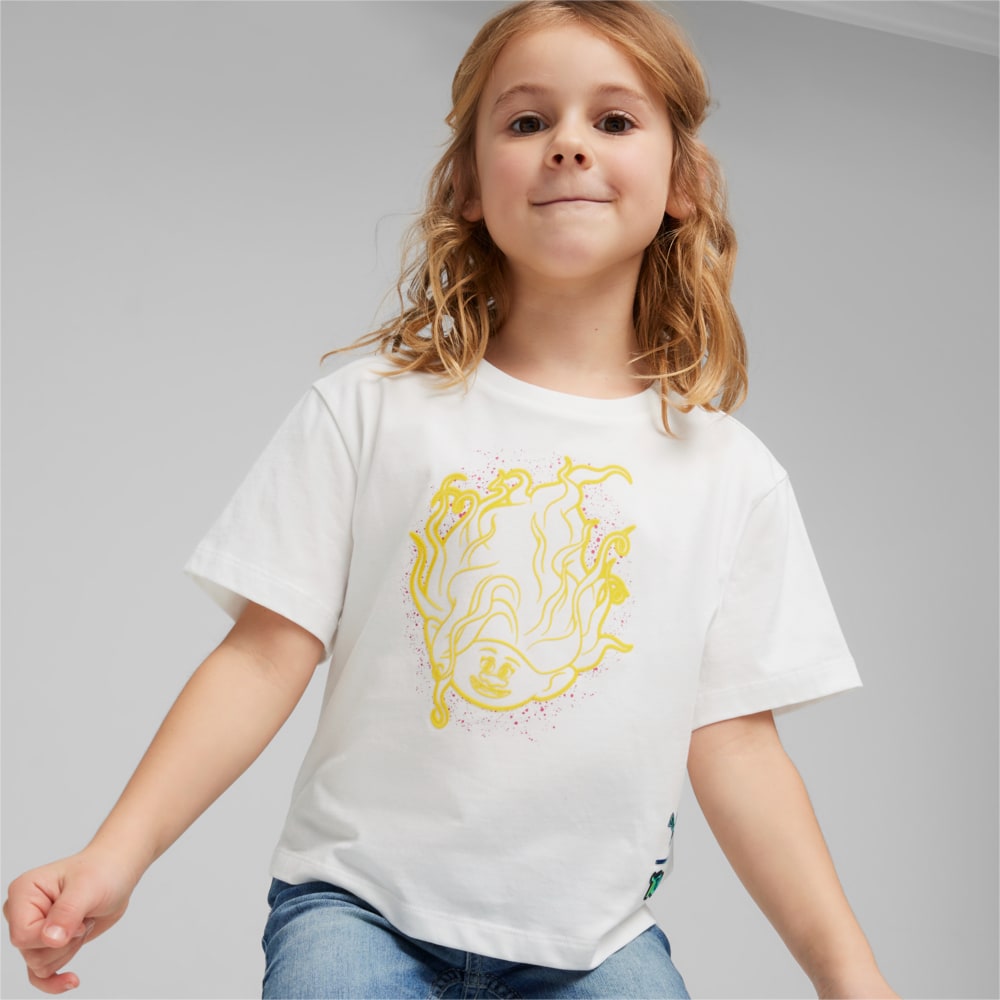 Изображение Puma Детская футболка PUMA x TROLLS Kids' Graphic Tee #1: Puma White