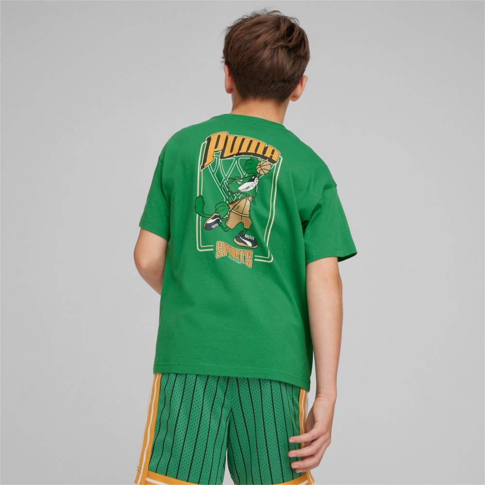 Изображение Puma Детская футболка FOR THE FANBASE Youth Graphic Tee #2: Archive Green