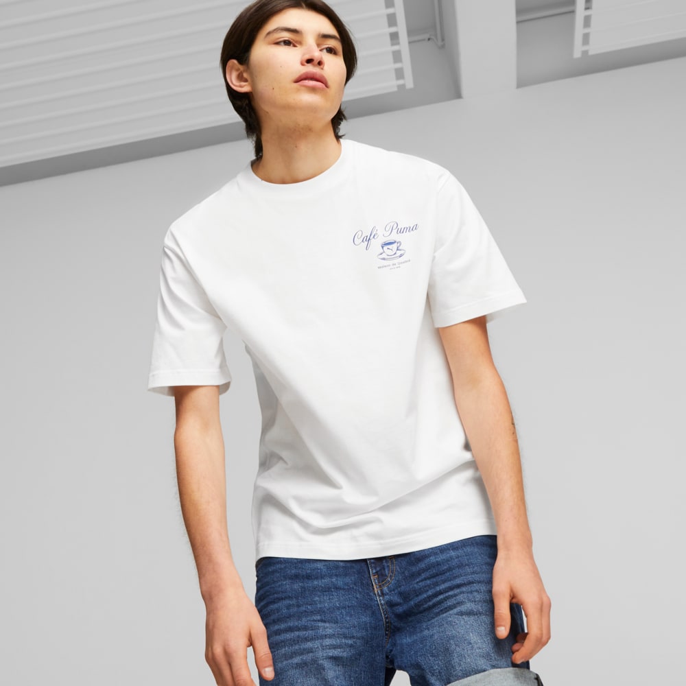 Image PUMA Camiseta CLASSICS CAFE PUMA Masculina #1
