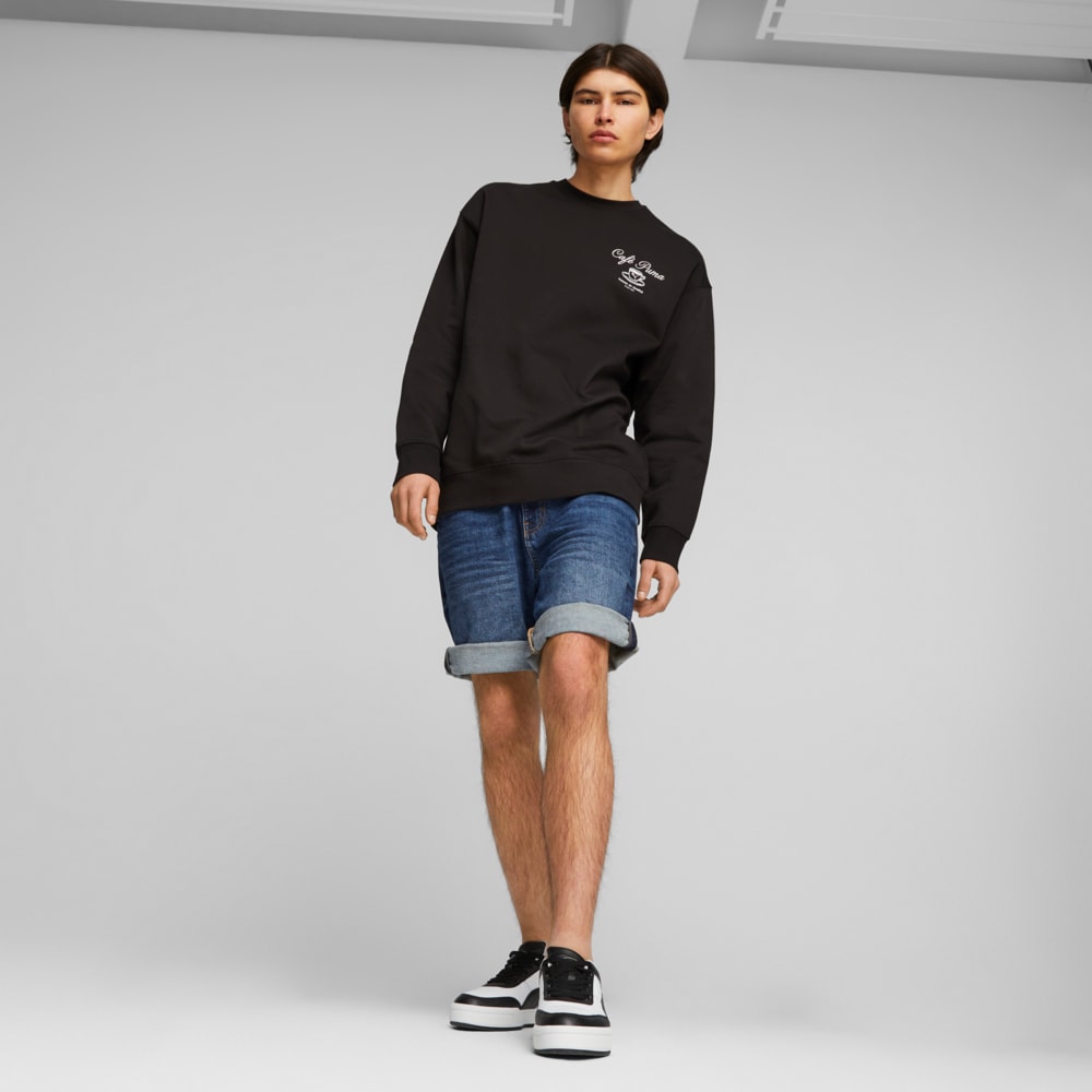 Изображение Puma Толстовка CLASSICS CAFE PUMA Men’s Sweatshirt #2: Puma Black