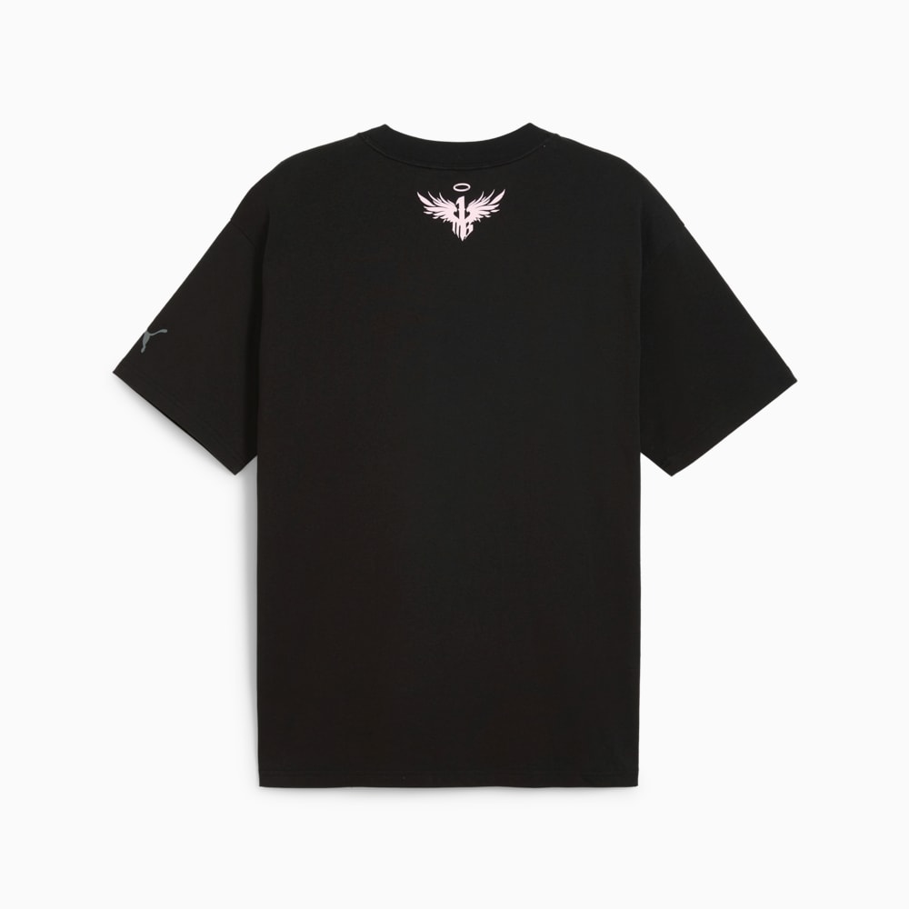 Изображение Puma Футболка MELO IRIDESCENT Men's Basketball Tee I #2: Puma Black