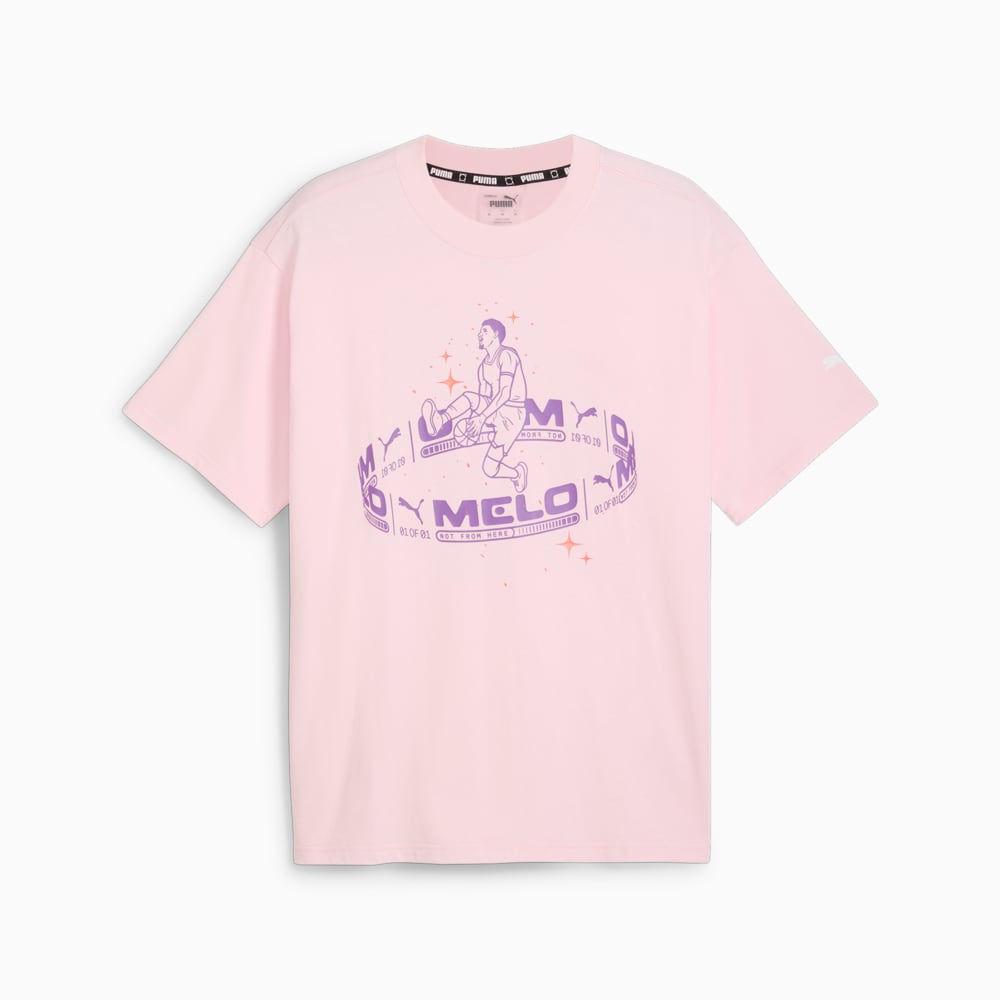 Изображение Puma Футболка MELO IRIDESCENT SS Tee II #1: Whisp Of Pink