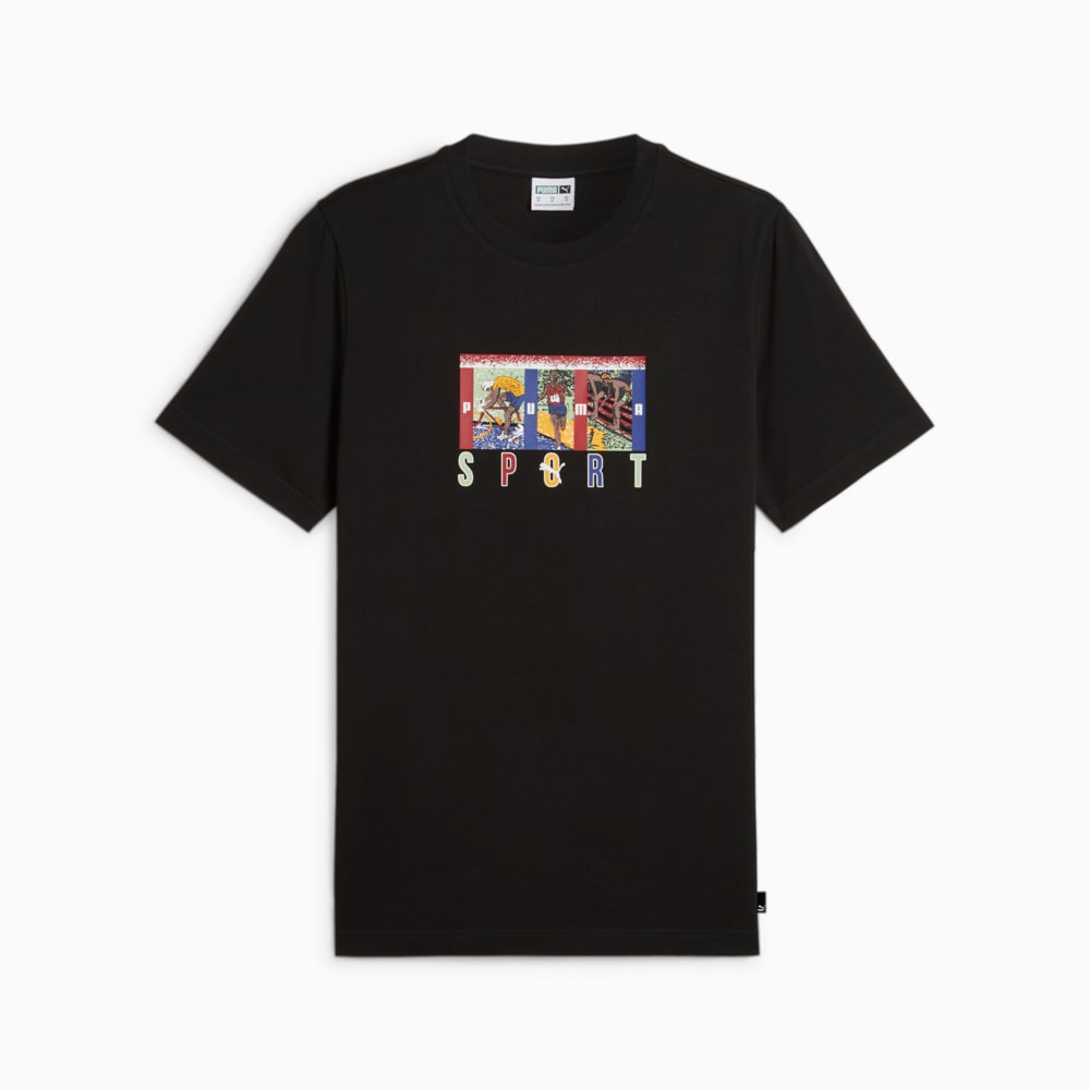 Camiseta Graphics PUMA Sport Masculina Preto PUMA Ref 625418 01