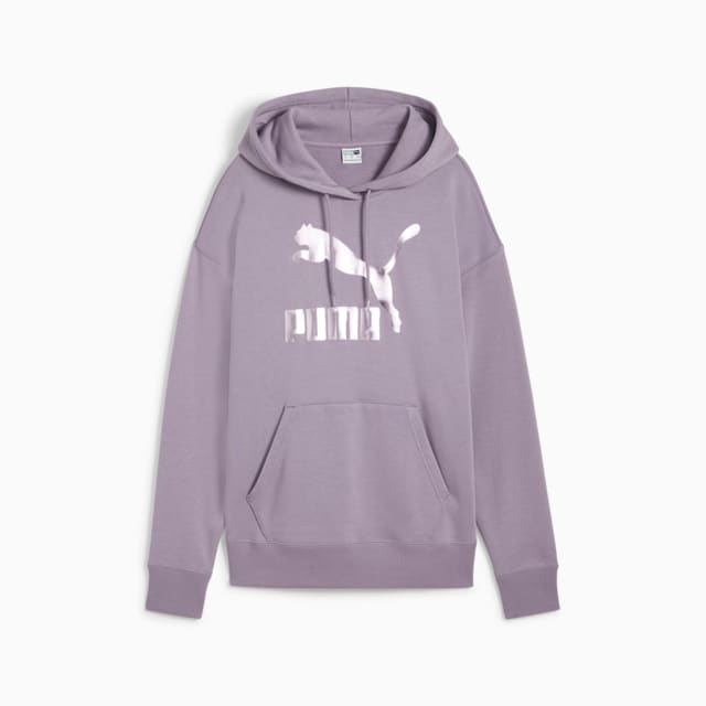 Imagen PUMA Polerón con capucha CLASSICS Shiny Logo para mujer
