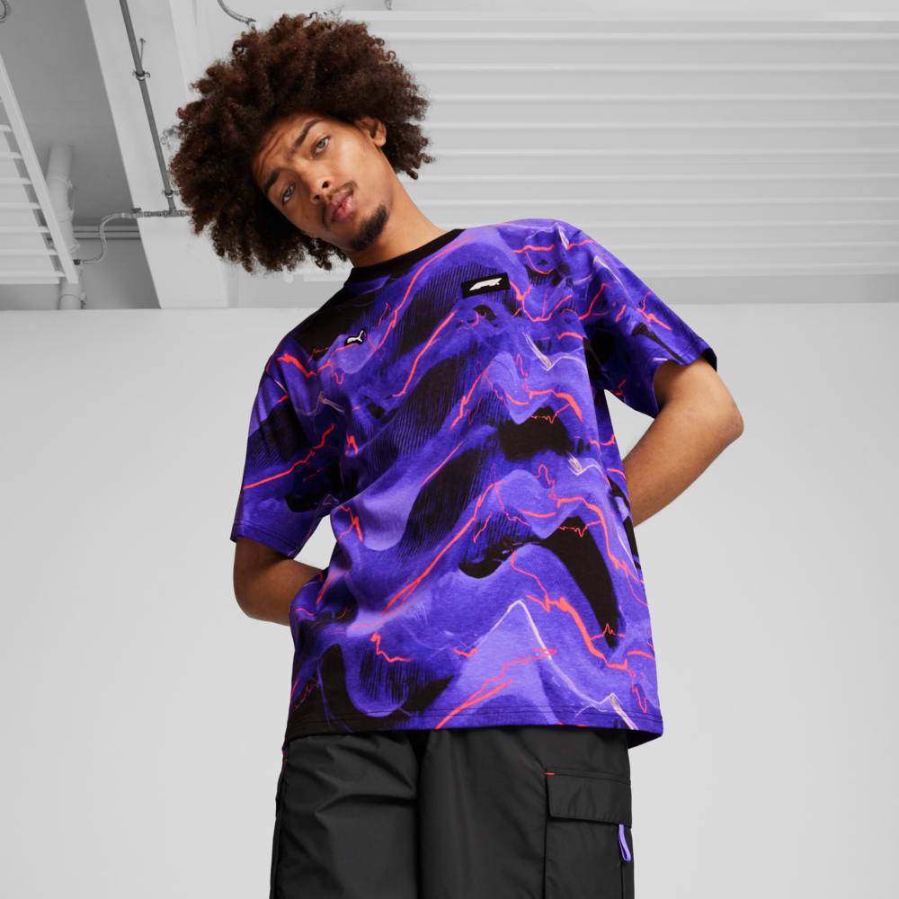 Зображення Puma Футболка F1® Neon Energy All-Over Print Tee Men #1: puma black-AOP