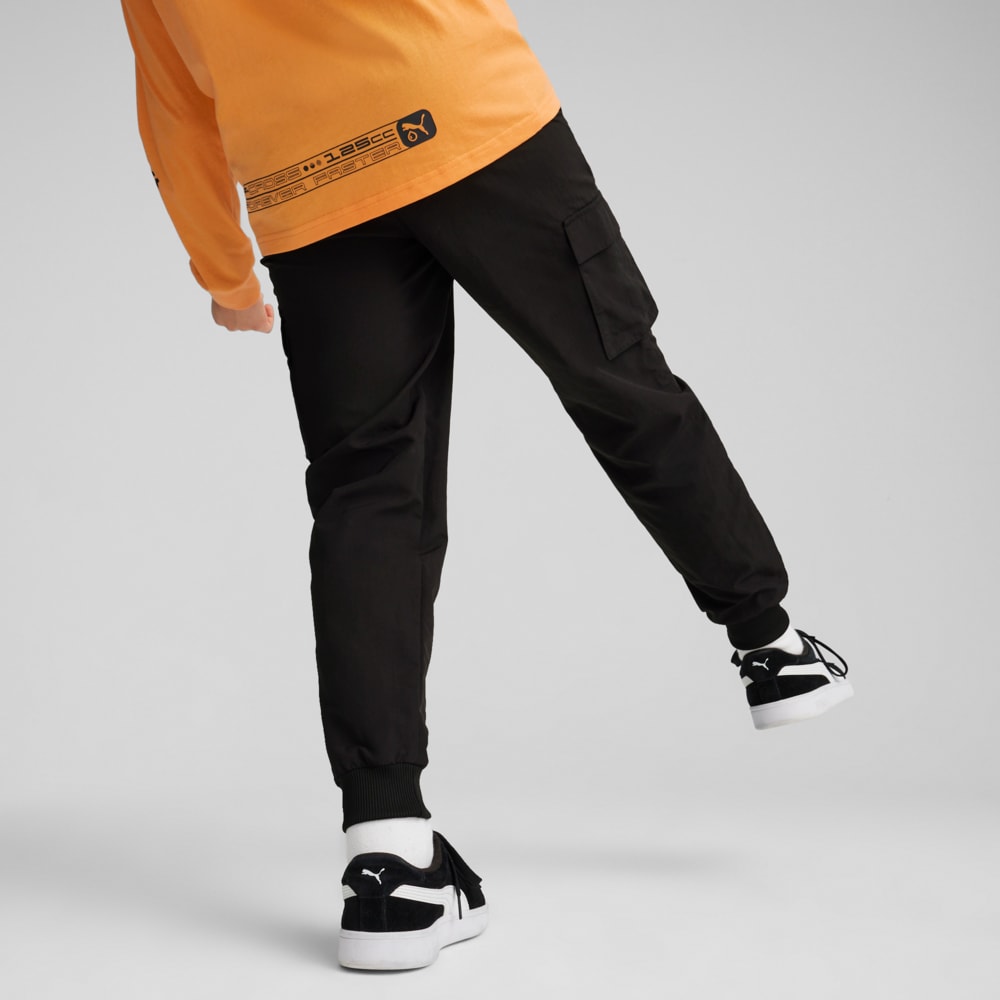 Изображение Puma Детские брюки-карго CLASSICS Youth Cargo Pants #2: Puma Black