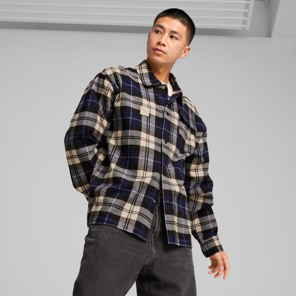 Изображение Puma Рубашка Porsche Legacy Statement Flannel Shirt #1: Desert Dust