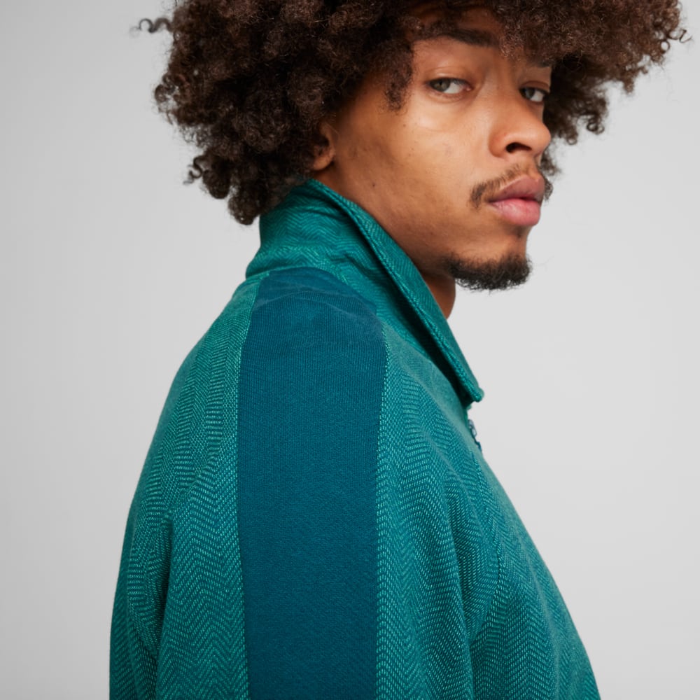 Green puma track jacket deals