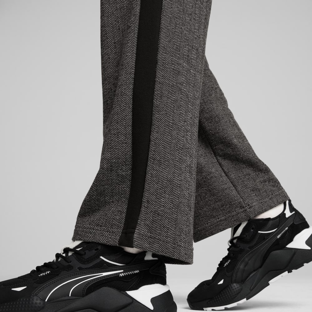 Изображение Puma Брюки спортивные T7 Relaxed Track Pants Men #2: PUMA Black-Alpine Snow