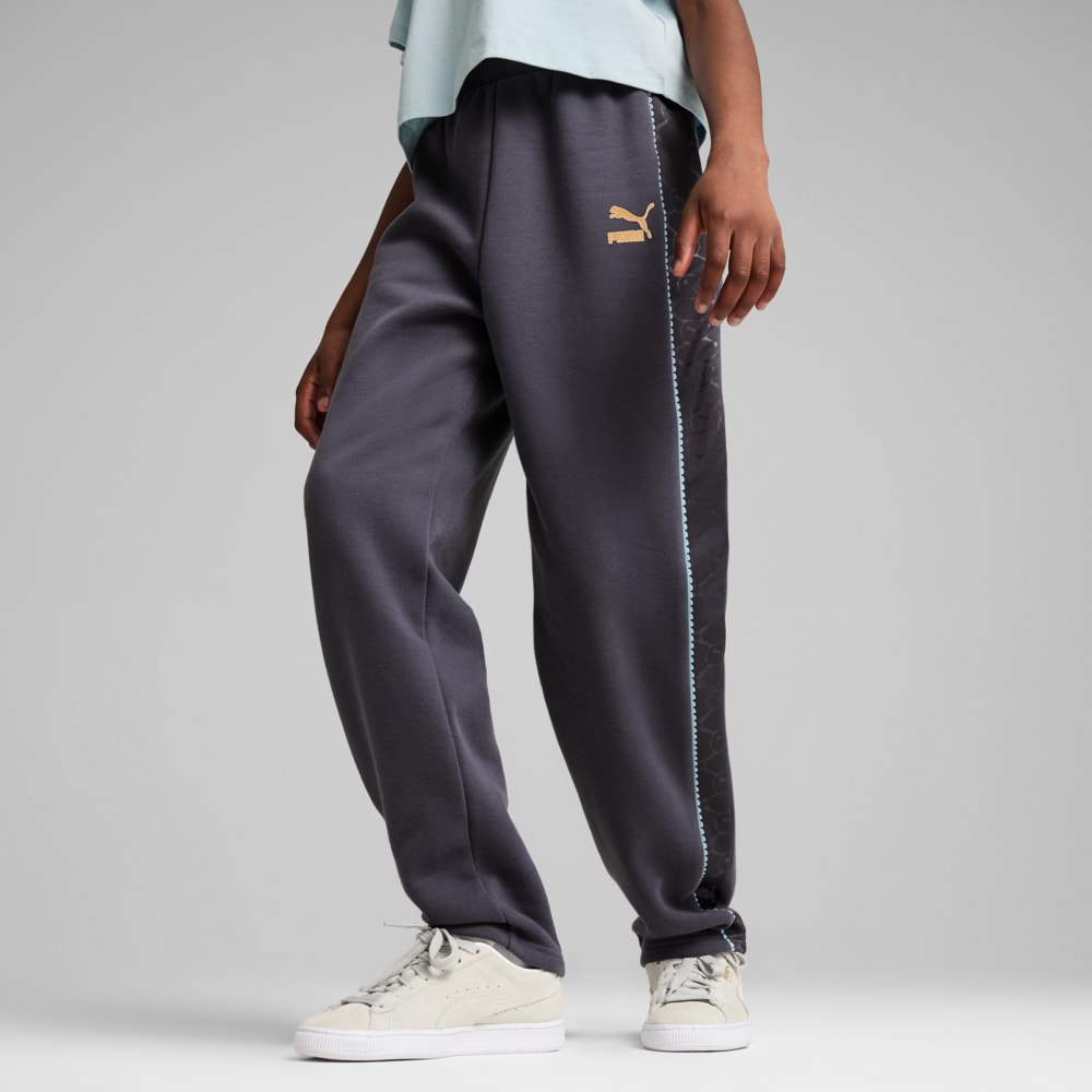 Grey puma track pants hotsell
