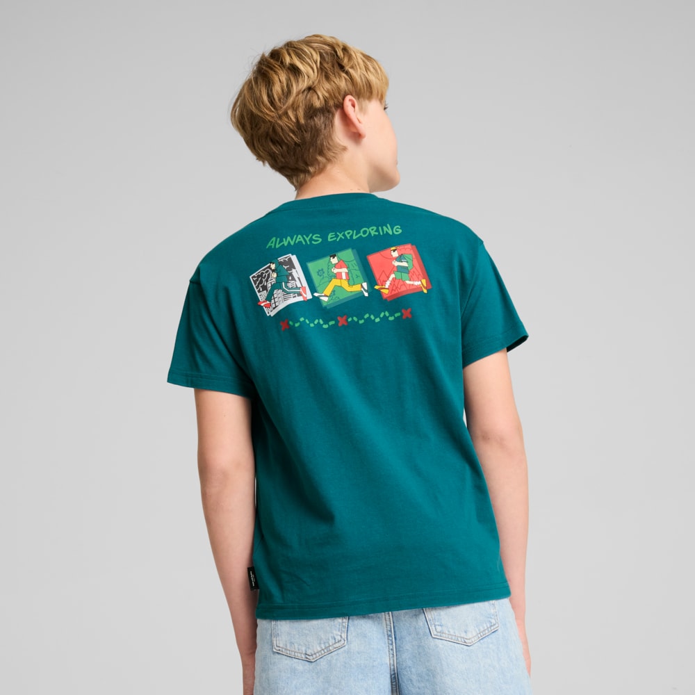 Imagen PUMA Polera Adolescente GRAPHICS Trailism #2