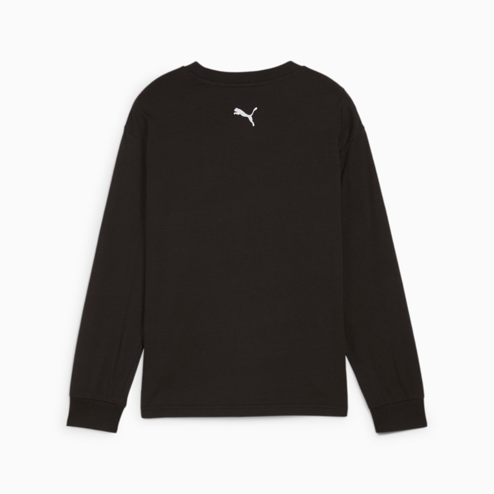 Зображення Puma Дитячий лонгслів Martian Sunset Long Sleeve Top Youth #2: Puma Black