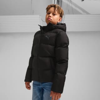 Изображение Puma Детская куртка Poly Hooded Puffer Jacket Youth