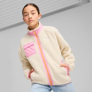 Изображение Puma Детская куртка Hybrid Sherpa Jacket Youth