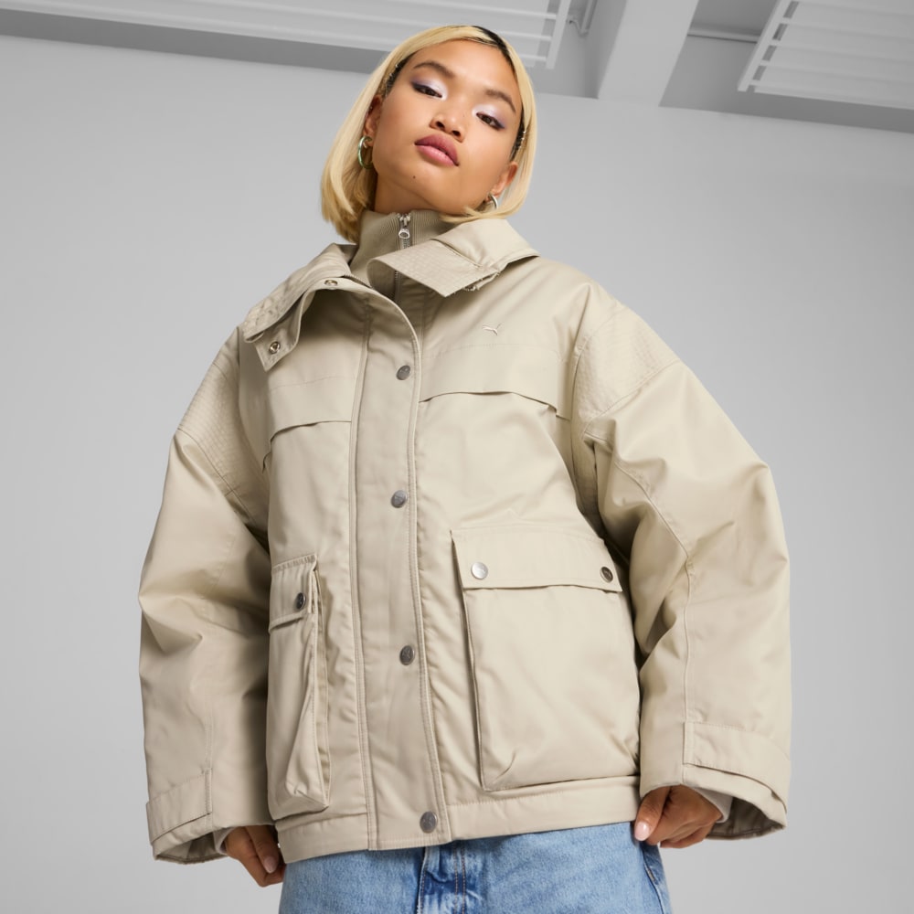Изображение Puma Куртка YONA PrimaLoft® Jacket Women #1: Desert Dust
