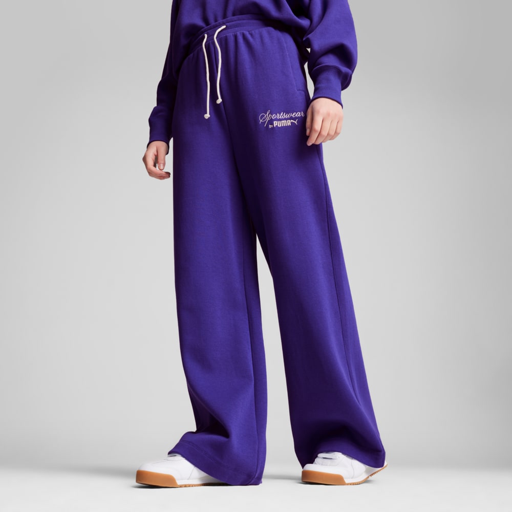 Зображення Puma Штани CLASSICS+ Relaxed Sweatpants Women #1: Lapis Lazuli
