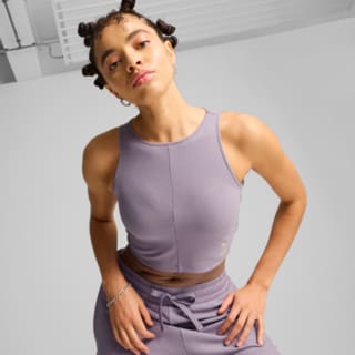 Зображення Puma Топ CLASSICS Ribbed Crop Top Women