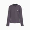 Зображення Puma Лонгслів CLASSICS Ribbed Half-Zip Tee Women #6: Galactic Gray