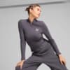 Зображення Puma Лонгслів CLASSICS Ribbed Half-Zip Tee Women #1: Galactic Gray