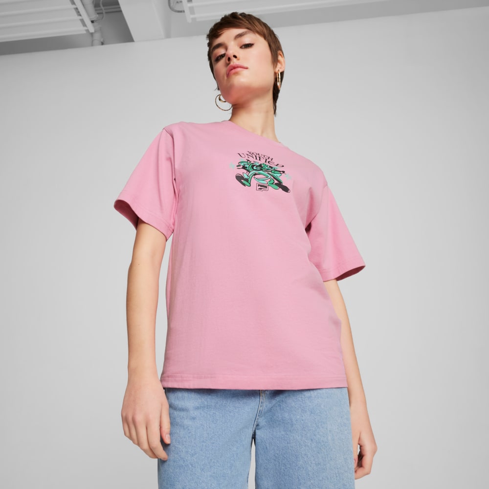 Зображення Puma Футболка DOWNTOWN Relaxed Graphic Tee Women #1: Mauved Out