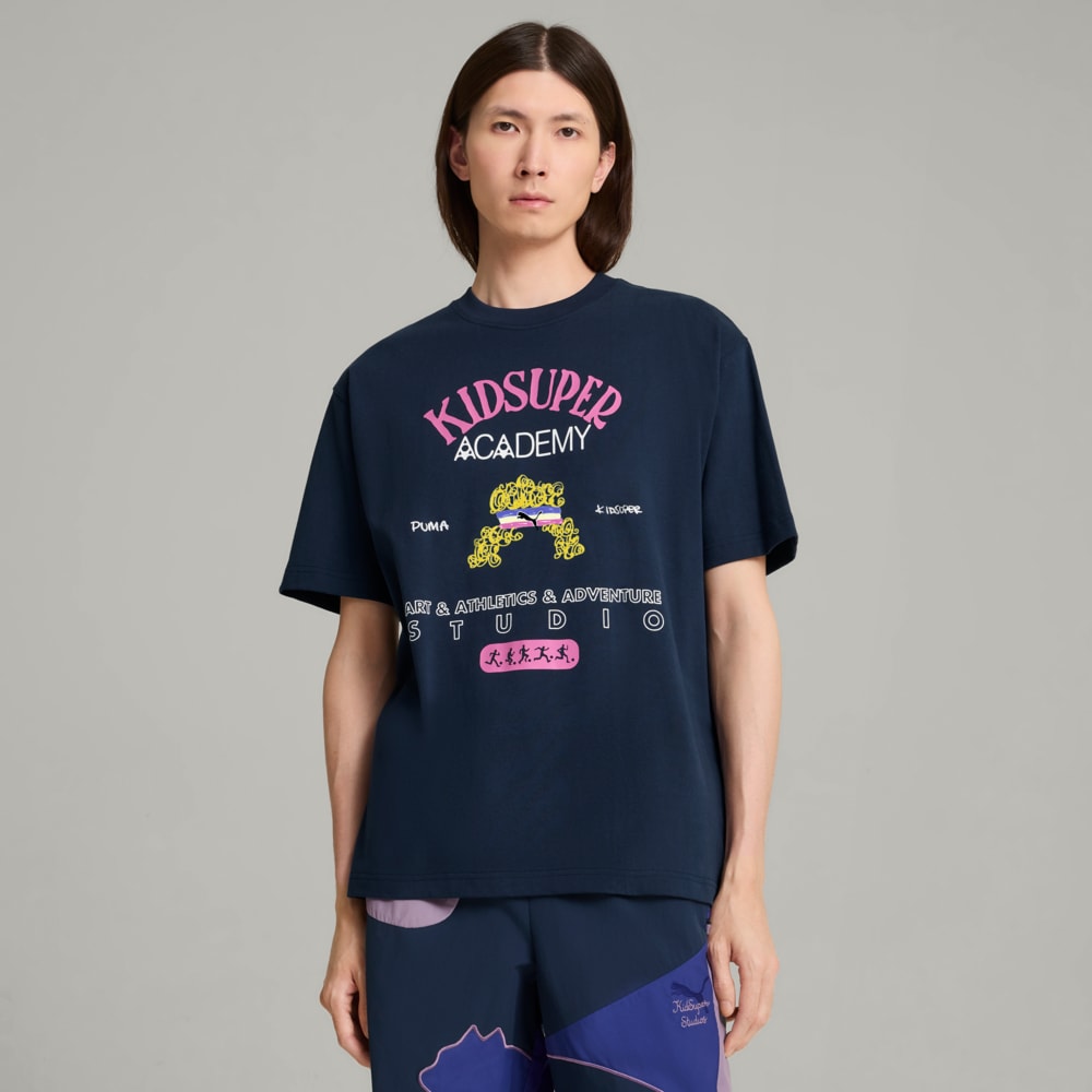 Зображення Puma Футболка PUMA x KIDSUPER Graphic Tee Men #1: Club Navy