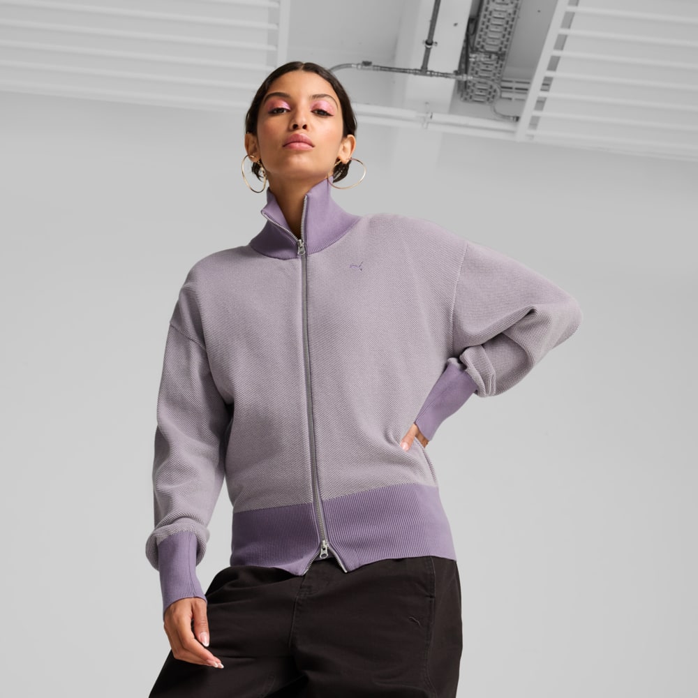 Изображение Puma Кофта YONA Full-Zip Cardigan Women #1: Pale Plum
