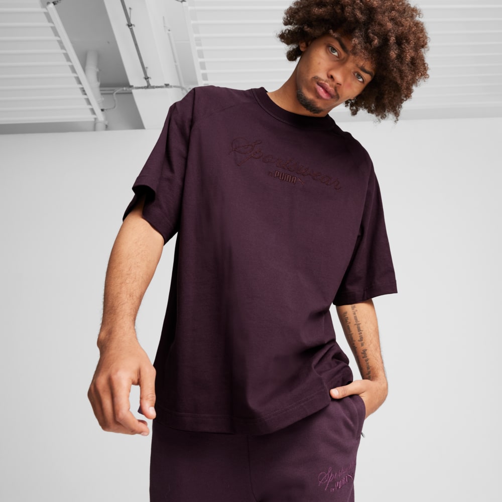 Зображення Puma Футболка CLASSICS+ Oversized Tee Men #1: Midnight Plum