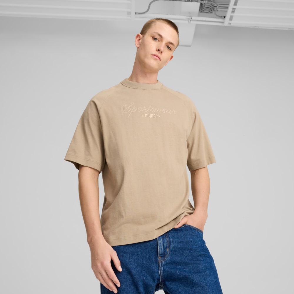 Изображение Puma Футболка CLASSICS+ Oversized Tee Men #1: Oak Branch