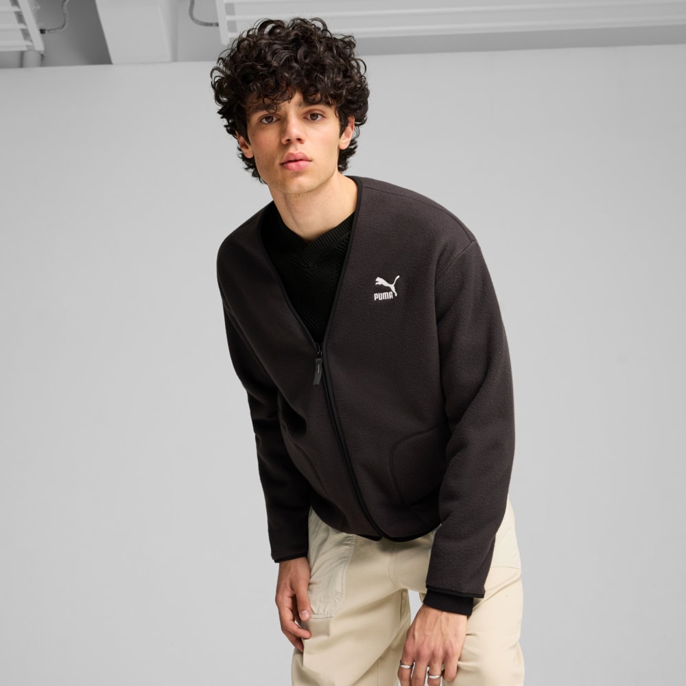 Зображення Puma Кофта CLASSICS Relaxed Cardigan Men #1: Puma Black