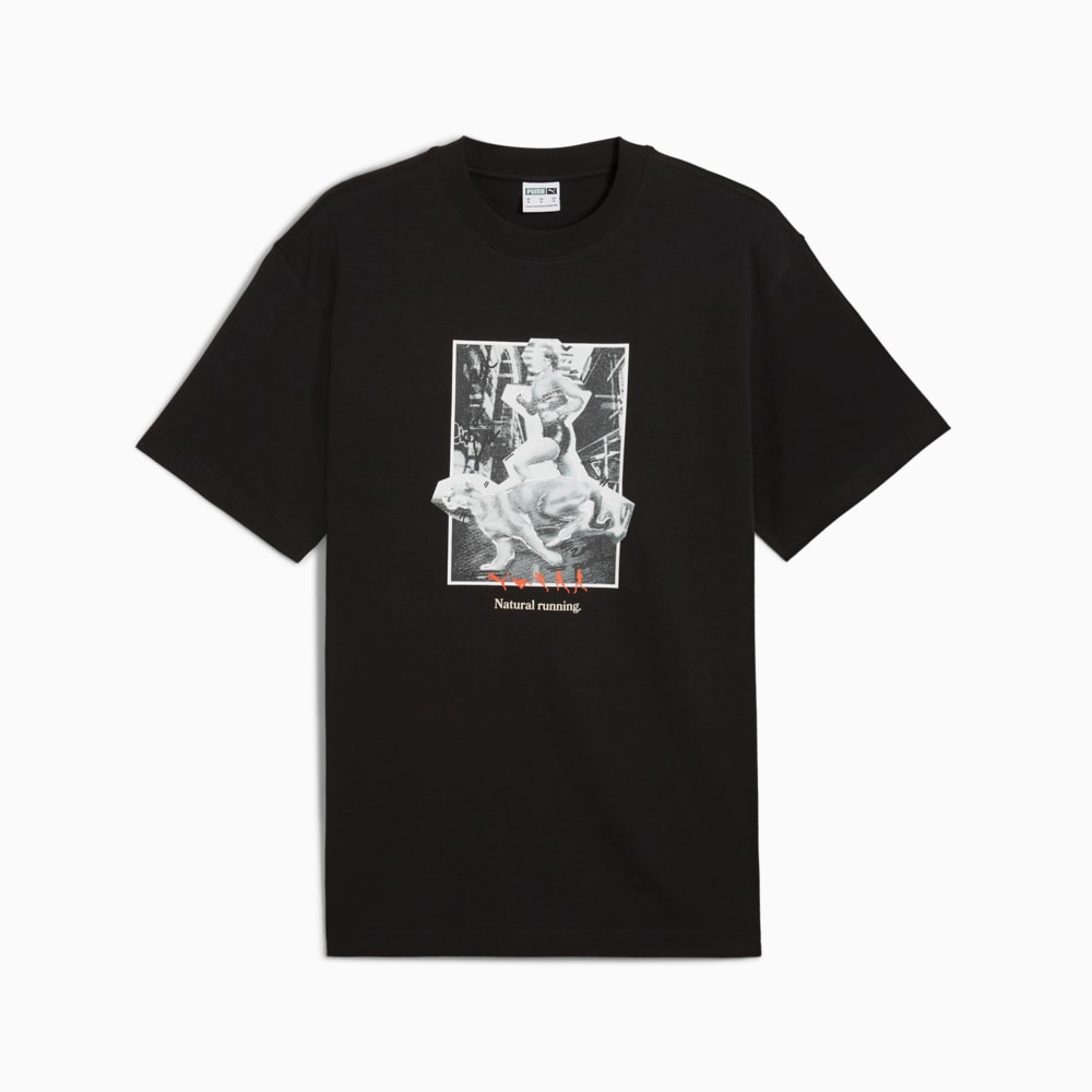 Изображение Puma Футболка CLUB DE COURSE Graphic Tee Unisex #1: Puma Black