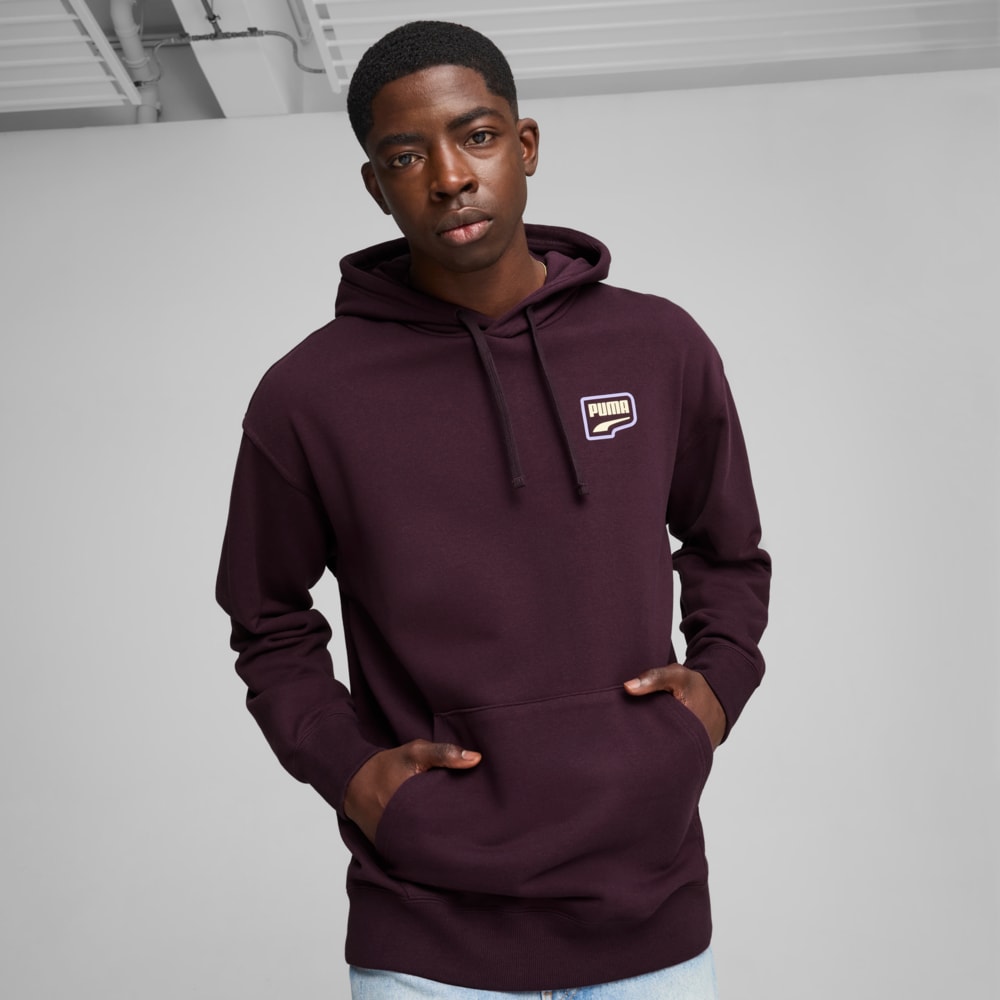 Изображение Puma Худи DOWNTOWN Graphic Hoodie Men #1: Midnight Plum