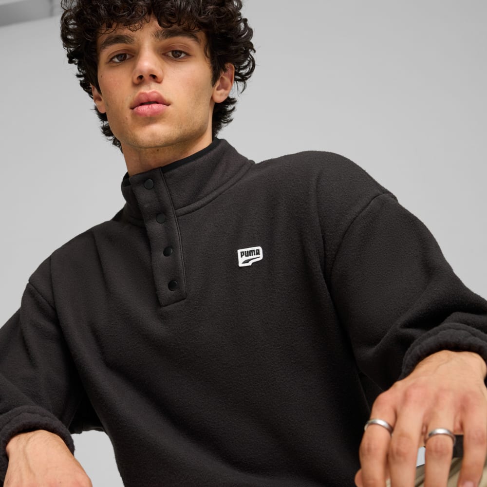 Зображення Puma Лонгслів DOWNTOWN Polarfleece Crew Men #2: Puma Black