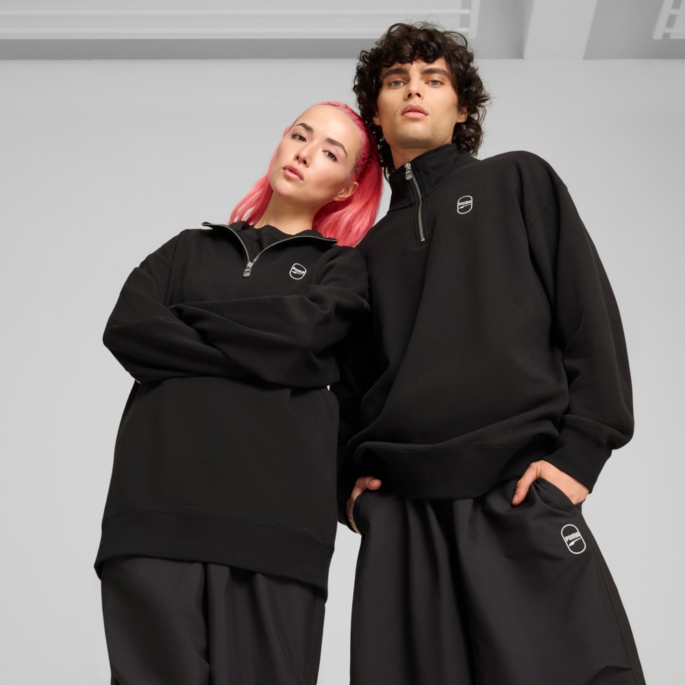 Image PUMA Moletom Half-Zip Gola Redonda DOWNTOWN 180 Unissex #1