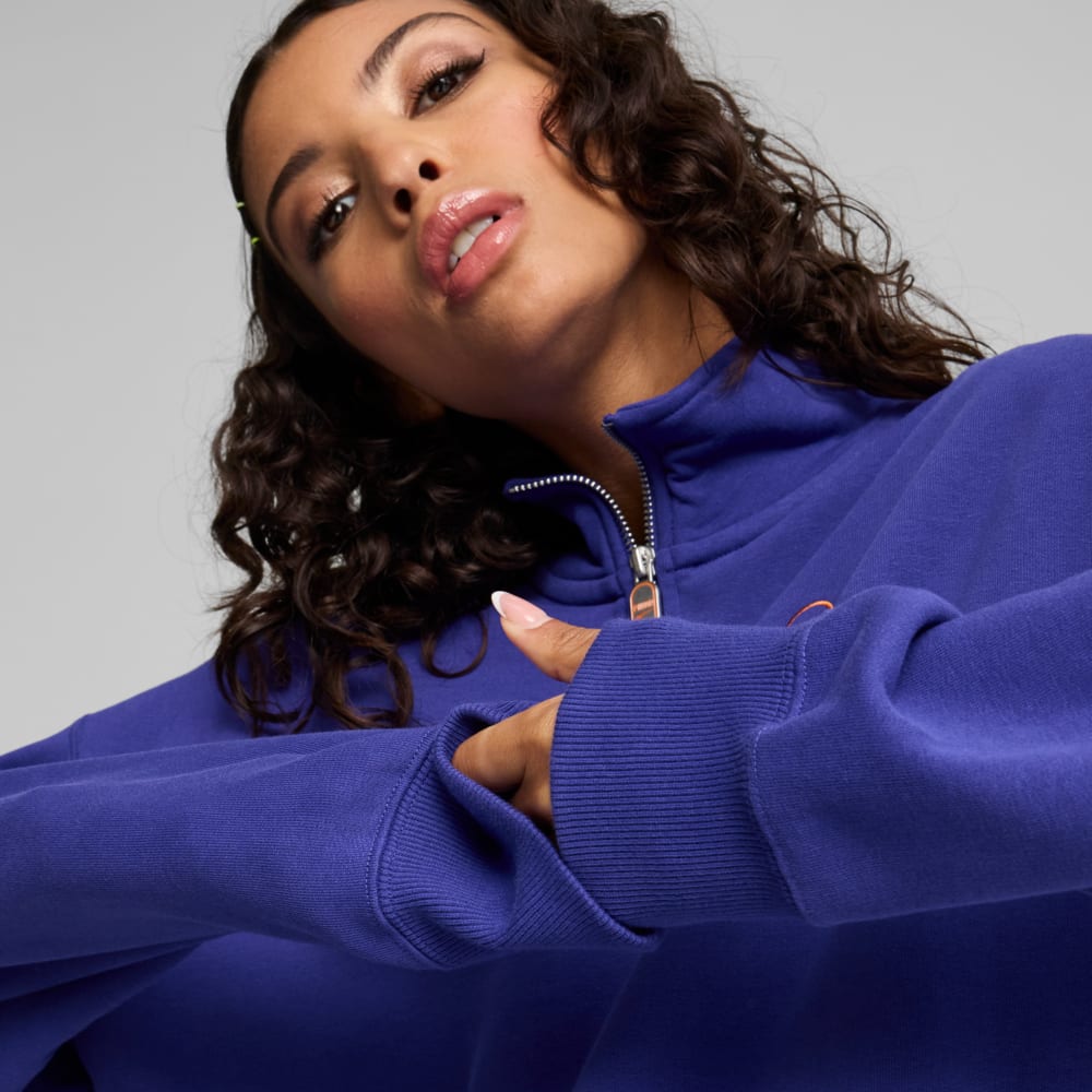 Image PUMA Moletom Half-Zip Gola Redonda DOWNTOWN 180 Unissex #2