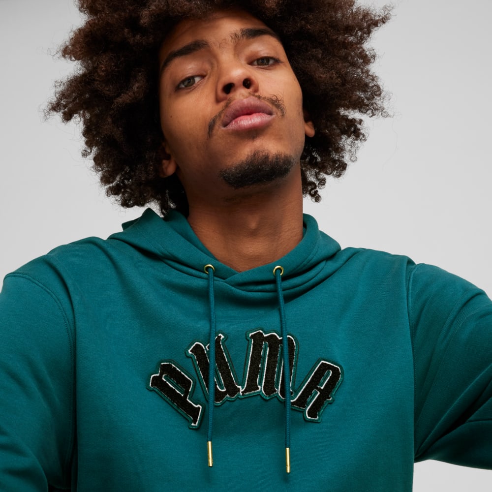Green puma hoodie mens discount