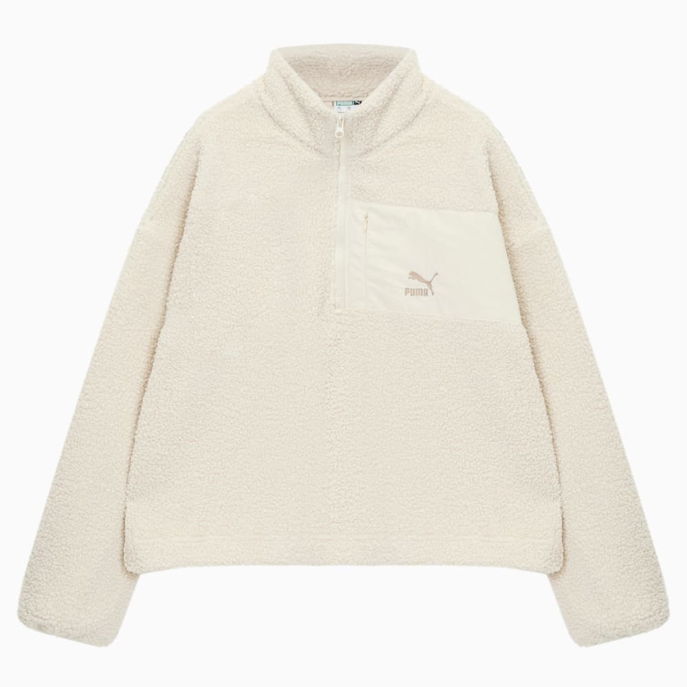 Изображение Puma Лонгслив CLASSICS Winterized Half-Zip Women #1: Alpine Snow