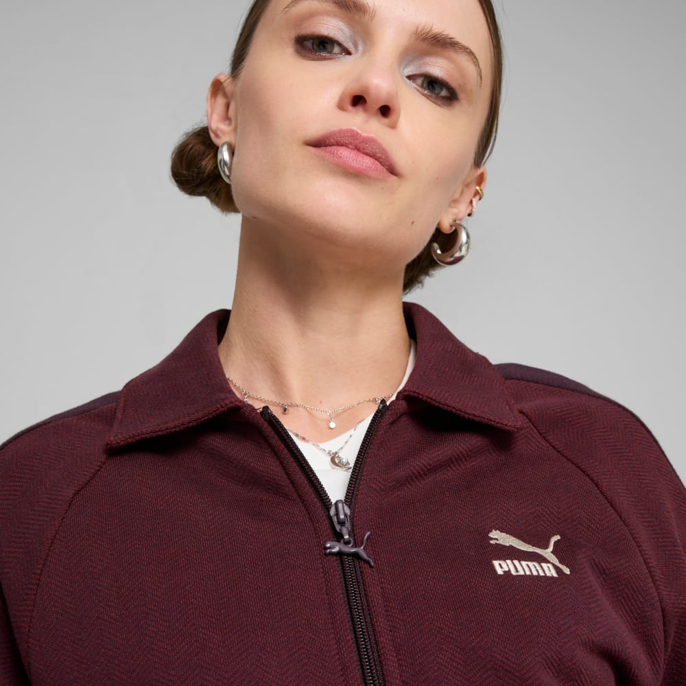 Изображение Puma Олимпийка T7 Track Jacket Women #2: Midnight Plum