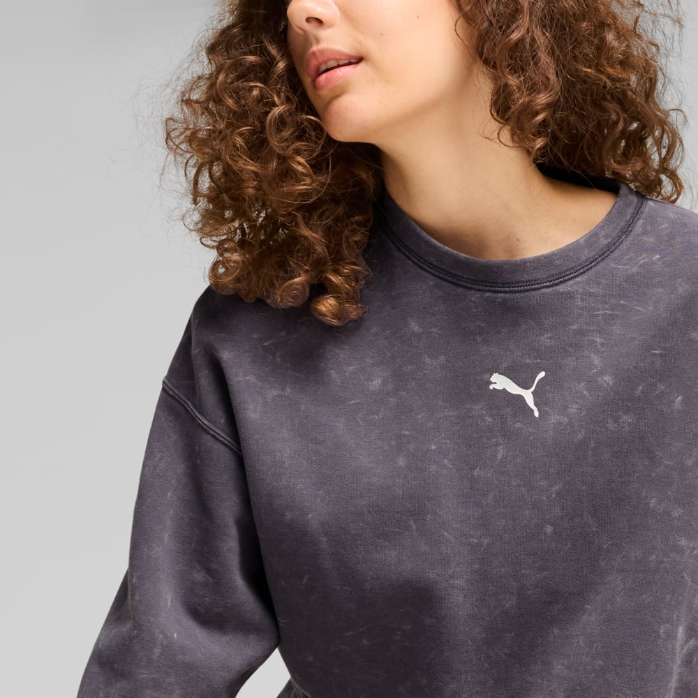 Изображение Puma Свитшот DARE TO Relaxed Washed Crew Women #2: Galactic Gray