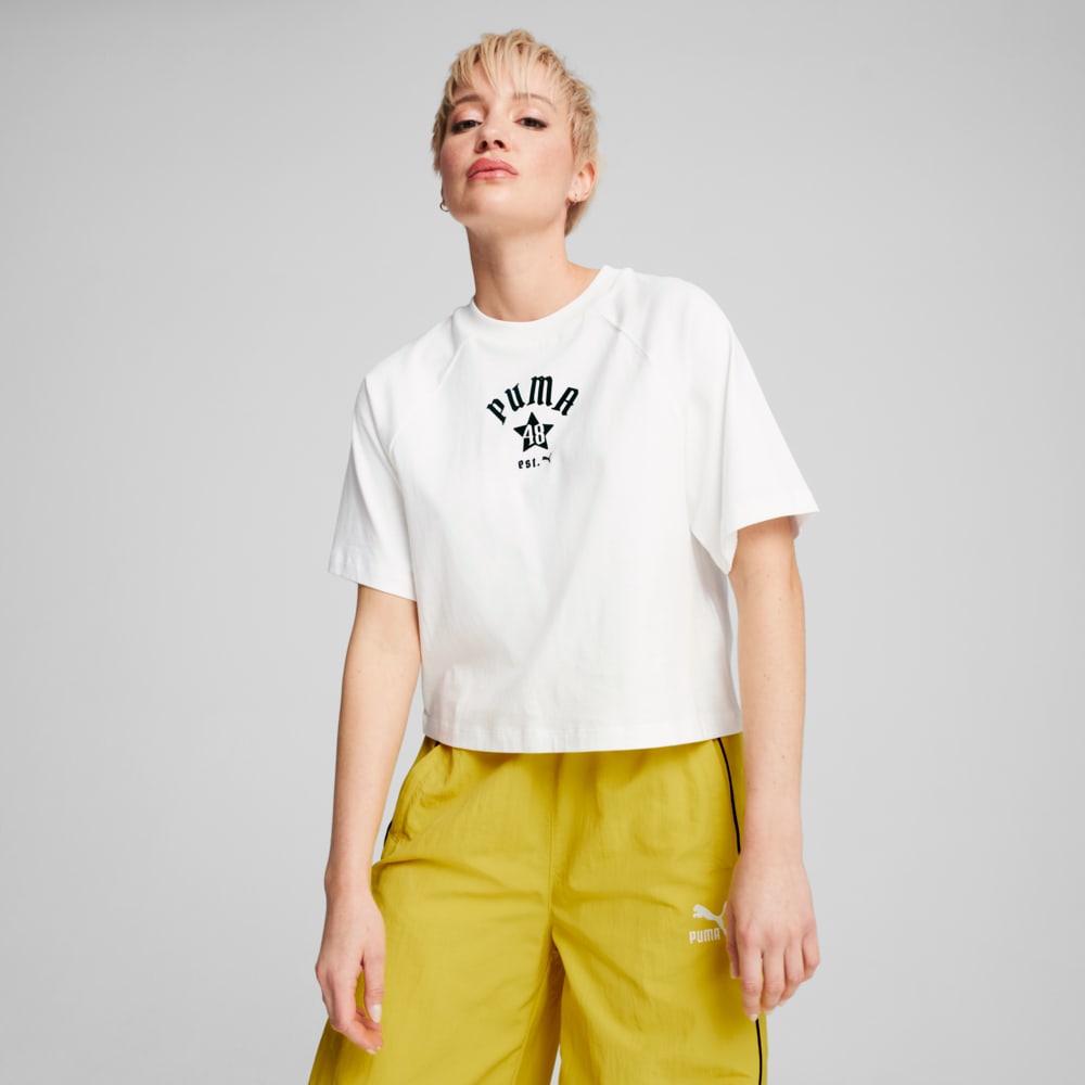 Зображення Puma Футболка CLASSICS Relaxed Tee Women #1: Puma White