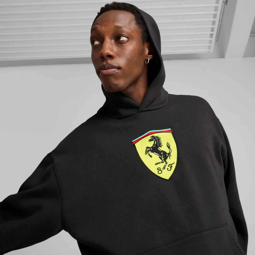 Изображение Puma Худи Scuderia Ferrari Race Big Shield Hoodie Men #2: Puma Black